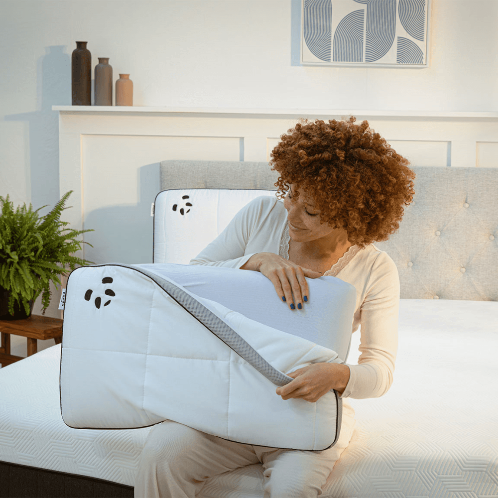 Hybrid Bamboo Pillow, White