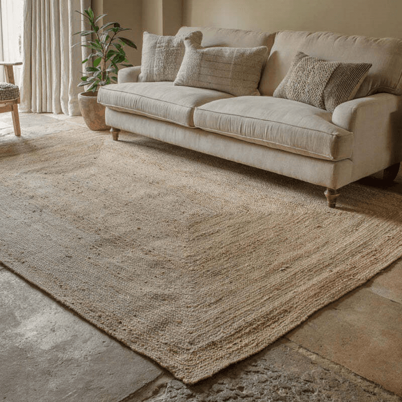 Braided Hemp Rug, Natural