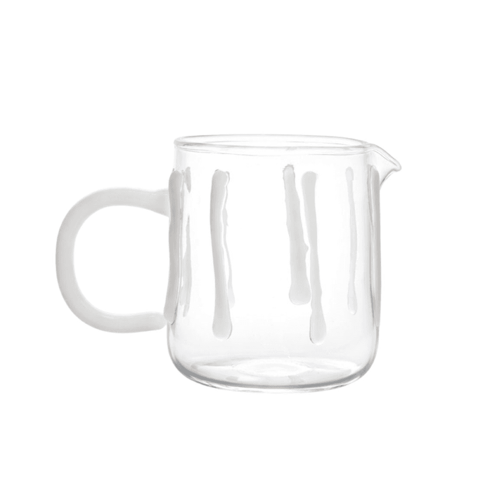 Handblown Milk Jug, White