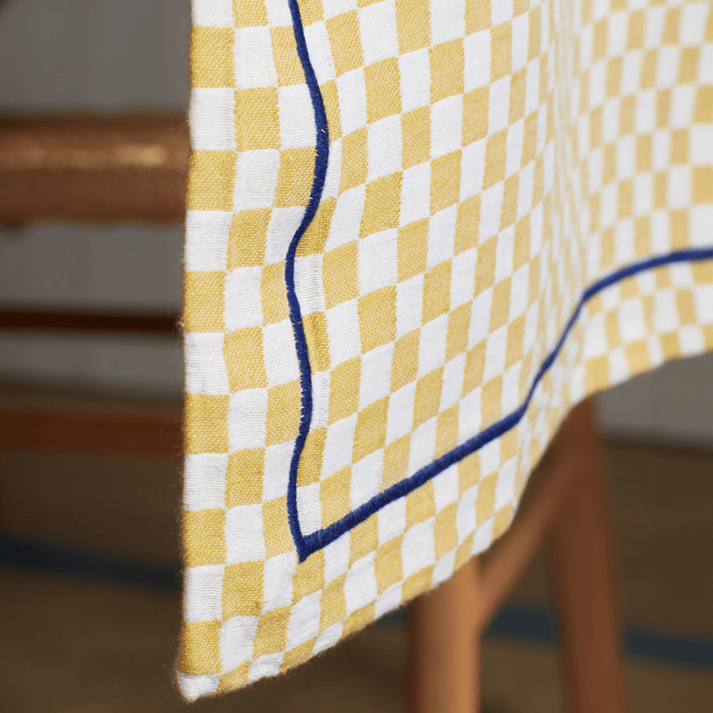 Glassette Cecilia Table Runner, Yellow