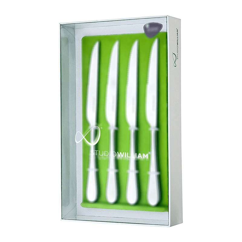 Mahogany Satin 4 Piece Steak Knife Set Gift Boxed