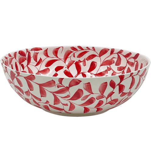 Image showing the Scroll Salad Bowl, D28cm, Red product.