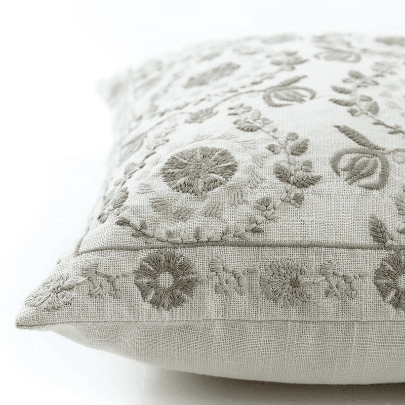 Suzani Garland Cushions, Eucalyptus