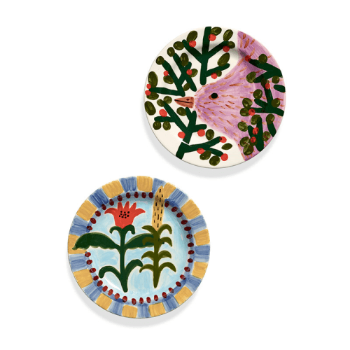 Image showing the Santiago de Borja by Shurleey Set of 2 Dinner Plates, 01 Jane January product.