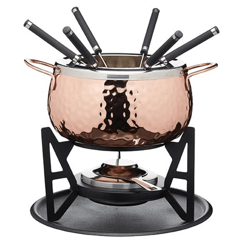 Fondue set, Copper