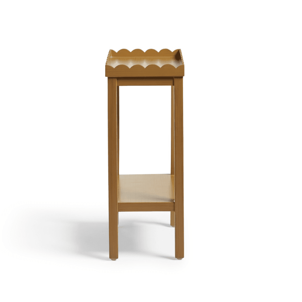 Capesanta Side Table, Satin Camel