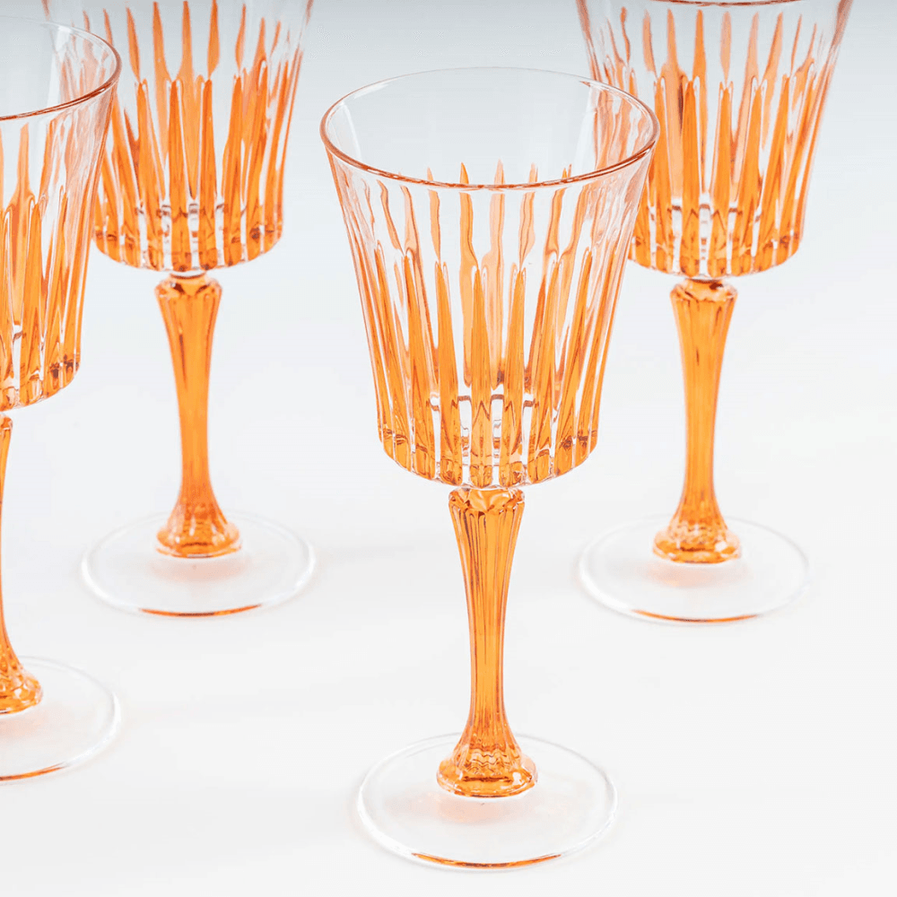 Crystal Set of 4 Wine Goblets