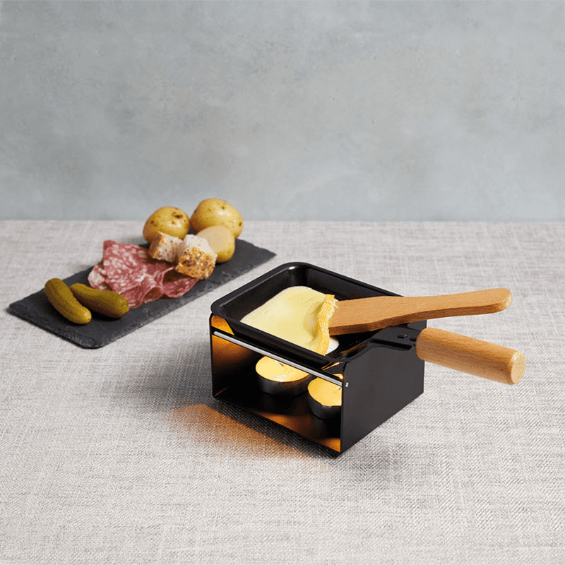 Individual serving raclette, Black Wood