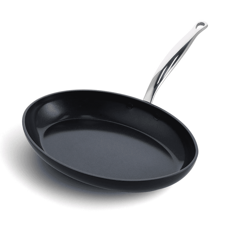 Barcelona Pro Non-Stick Oval Fishpan, Black
