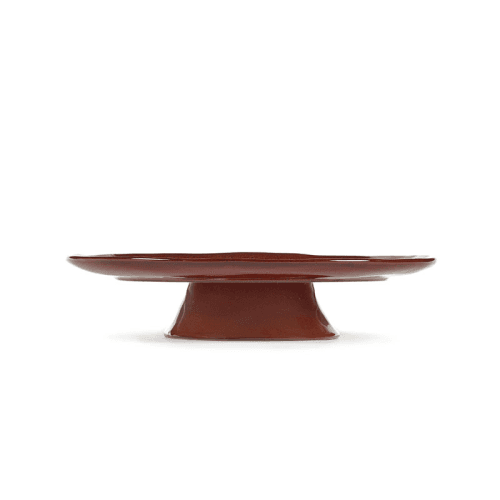 Image showing the La Mère by Marie Michielssen Footed Plate, Red product.