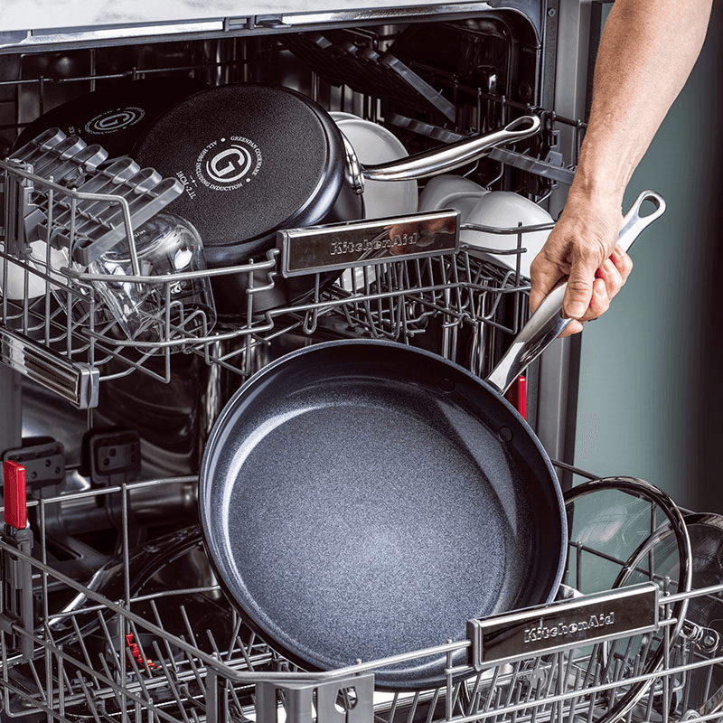 Barcelona Pro Non-Stick Frying Pan Set with Pan Protector Sheet, Black