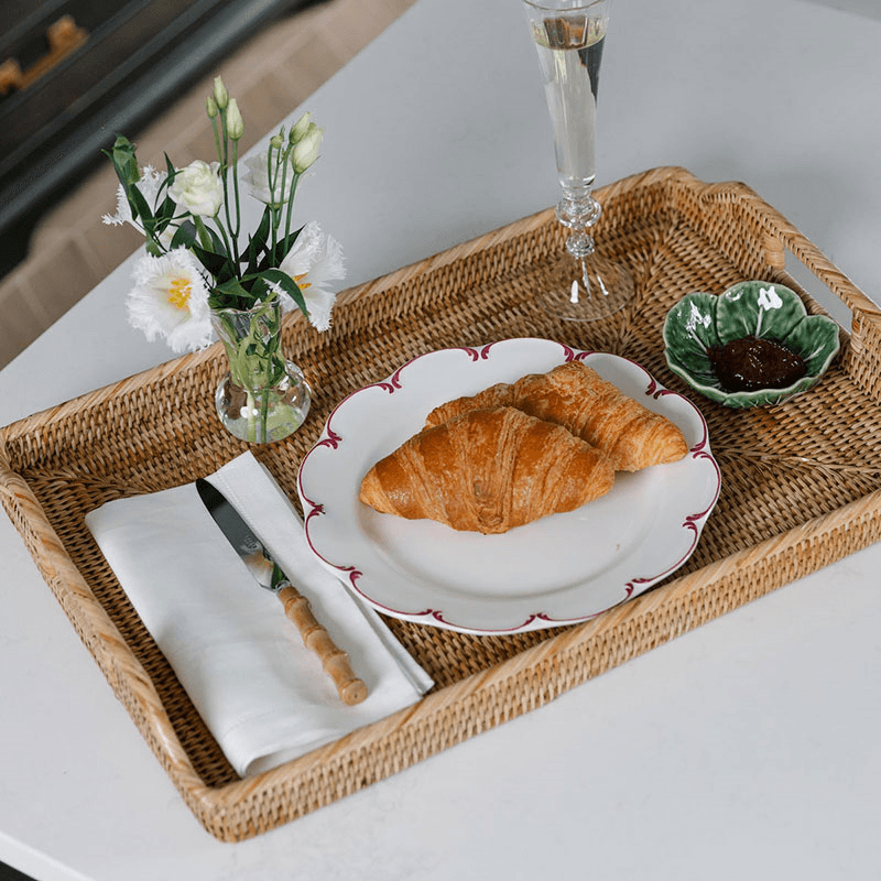 Rattan Serving Trays, Natural