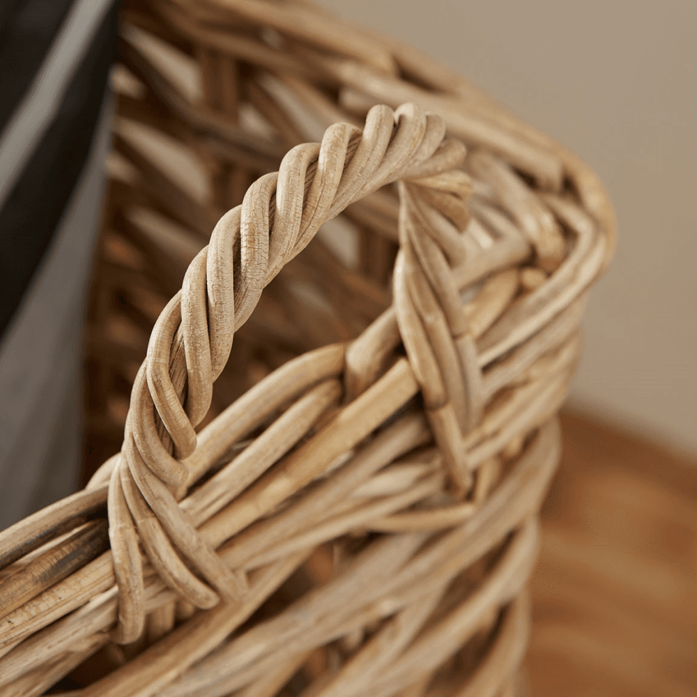 Rattan Square Umbrella Basket, Natural