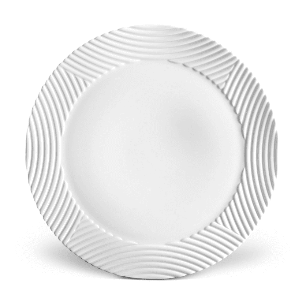 Corde Wide rim charger, White