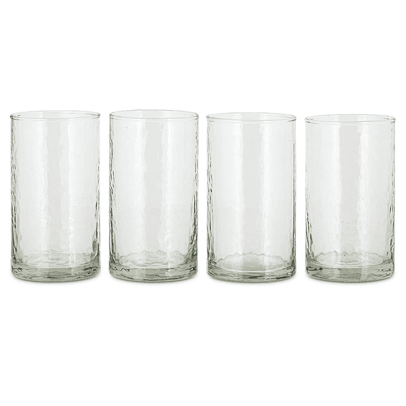 Yala Set of 4 Highball Glasses, Clear