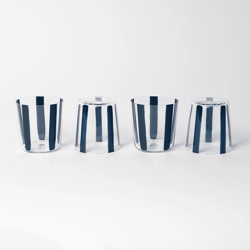 Nova Stripe Set of 4 Tumblers