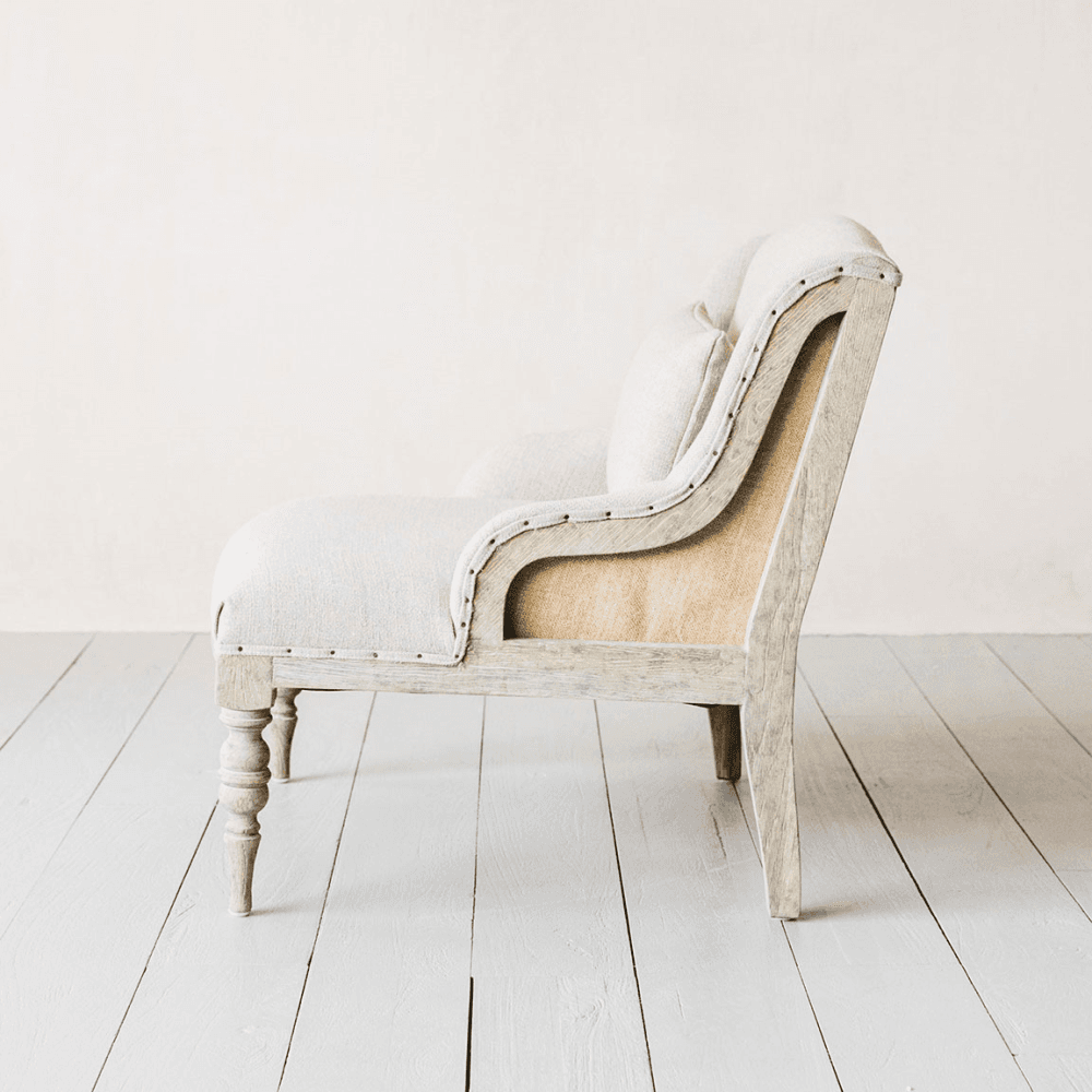 Duchess Linen Armchair, Natural