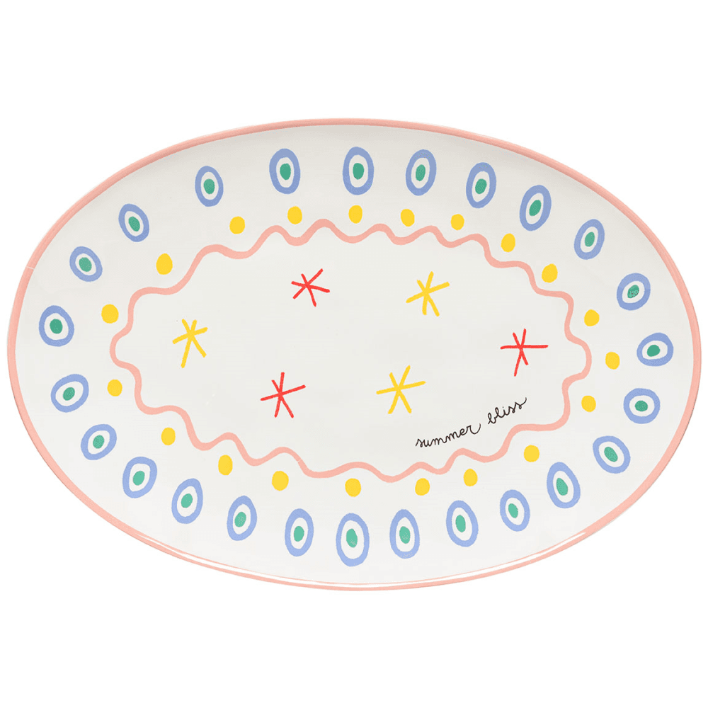 Summer Bliss Oval Platter, Multi