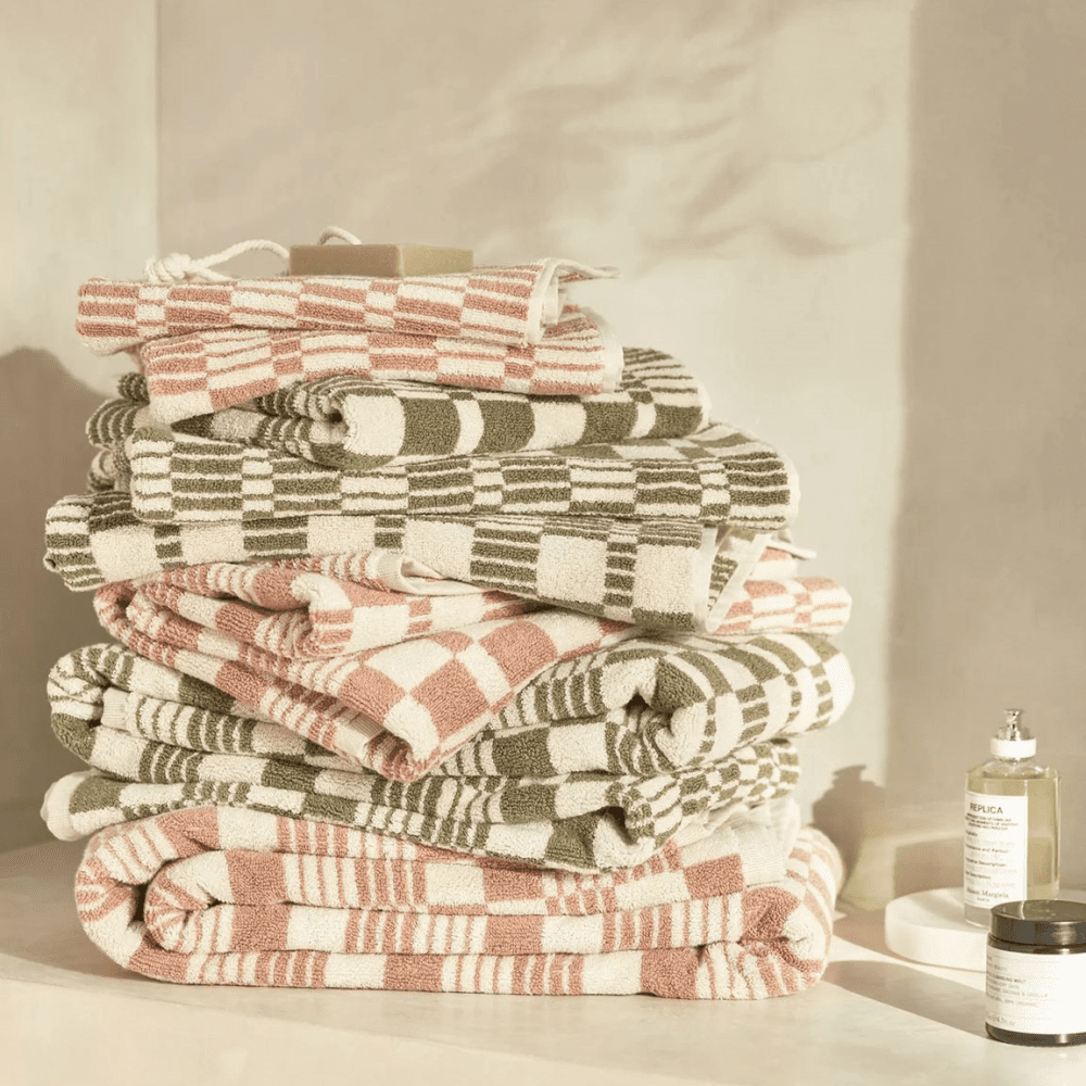 Check Towel Bath Towel