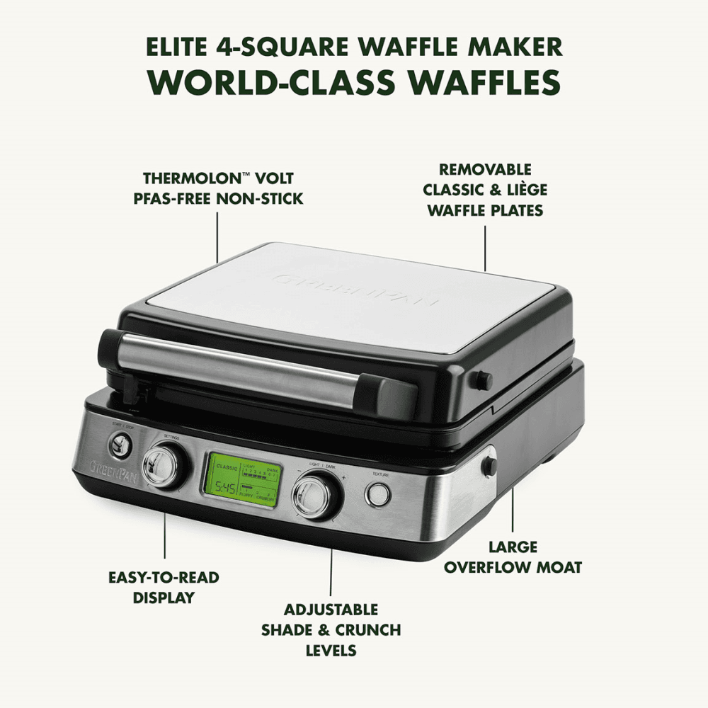 Elite Waffle maker, Black