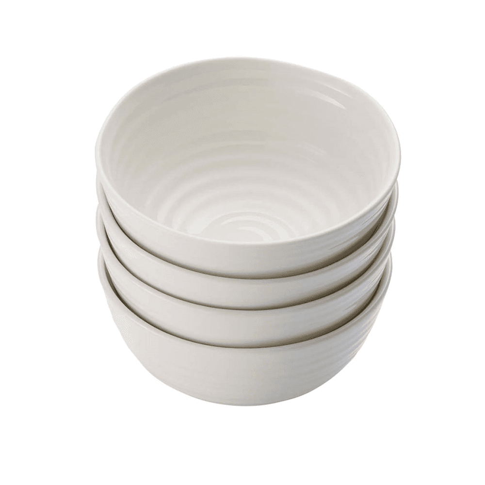 Set of 4 bowls, White
