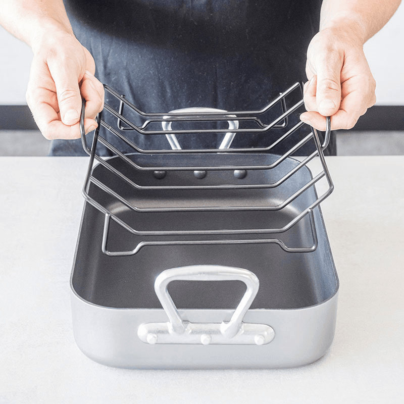 Non-Stick Roasting tin with rack, Premium