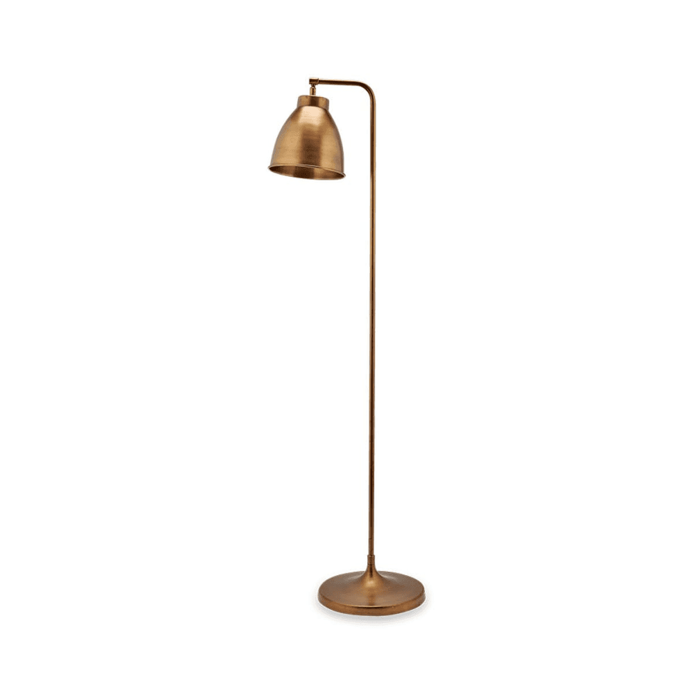 Muturi Floor Lamp, Antique Brass