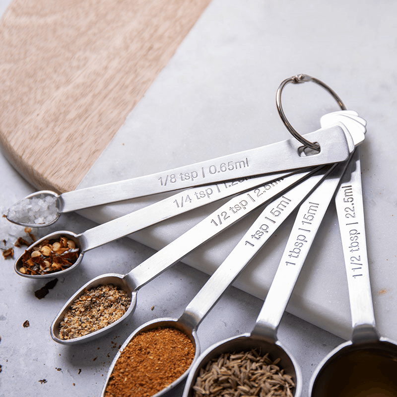 Measuring Spoon 6 Piece Set, Stainless Steel