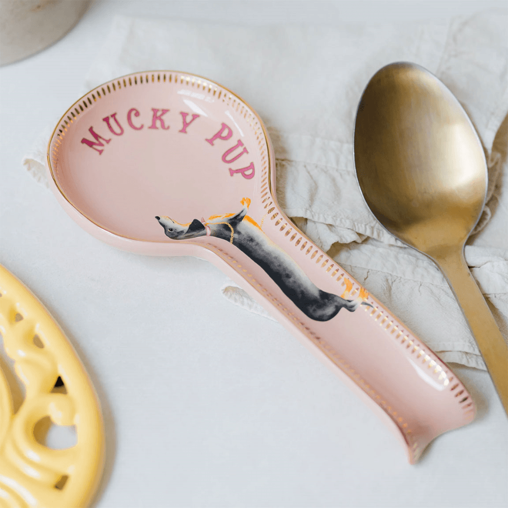 Doggie Spoon Rest, Pink