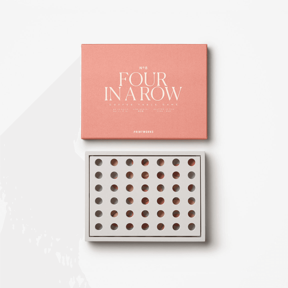 Classic Four in a Row, Dusty Pink