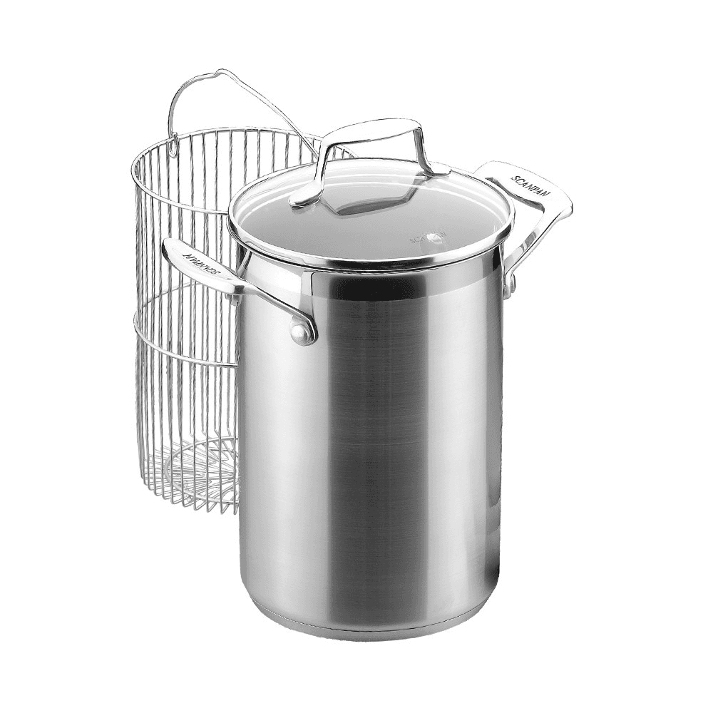 Impact Asparagus pot with insert, Stainless Steel And Glass