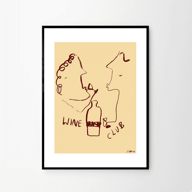 Ruby Hughes Wine Club Print