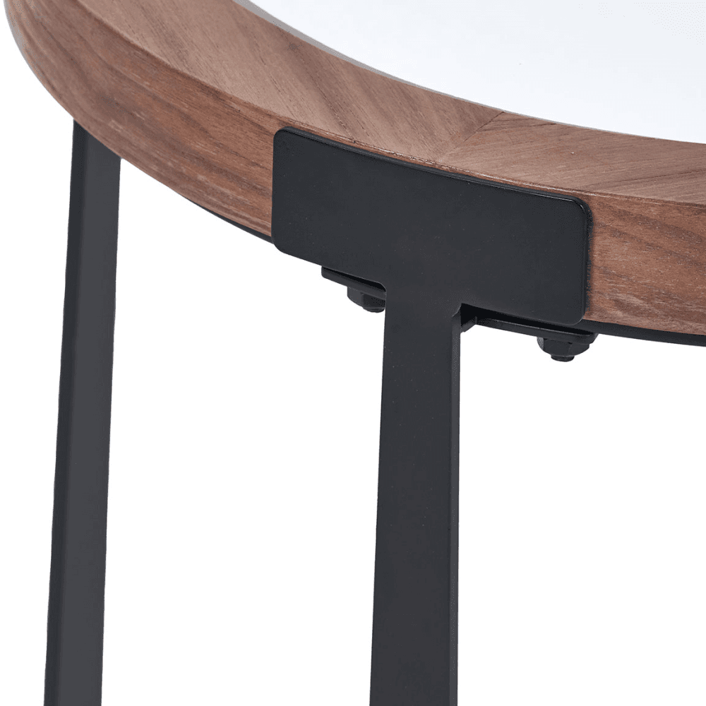 Vermont Veneer Side Table, Light Walnut