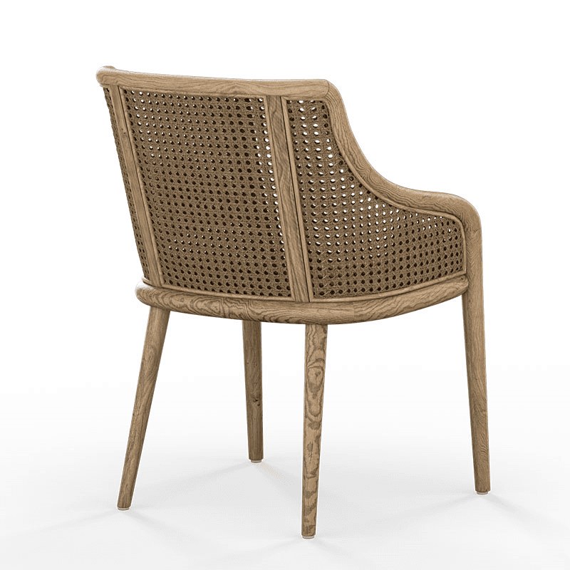 Carlos Cane Dining Chair, Natural