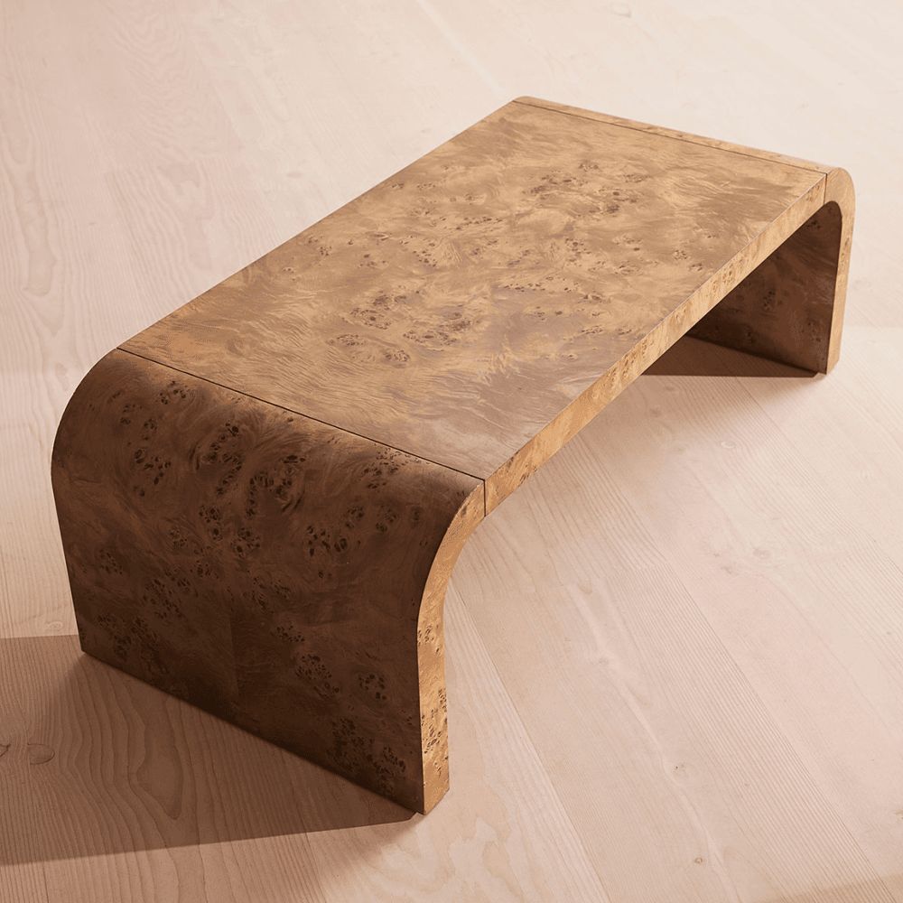 Wallace Coffee Table, Mappa Burl