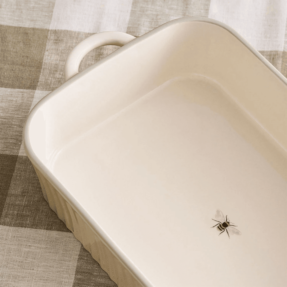 Bees Roasting Dish, Natural