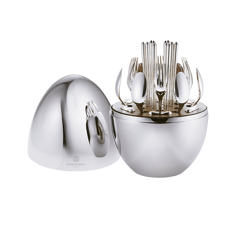 Mood Asia Flatware Set for 6 People, Silver Plated