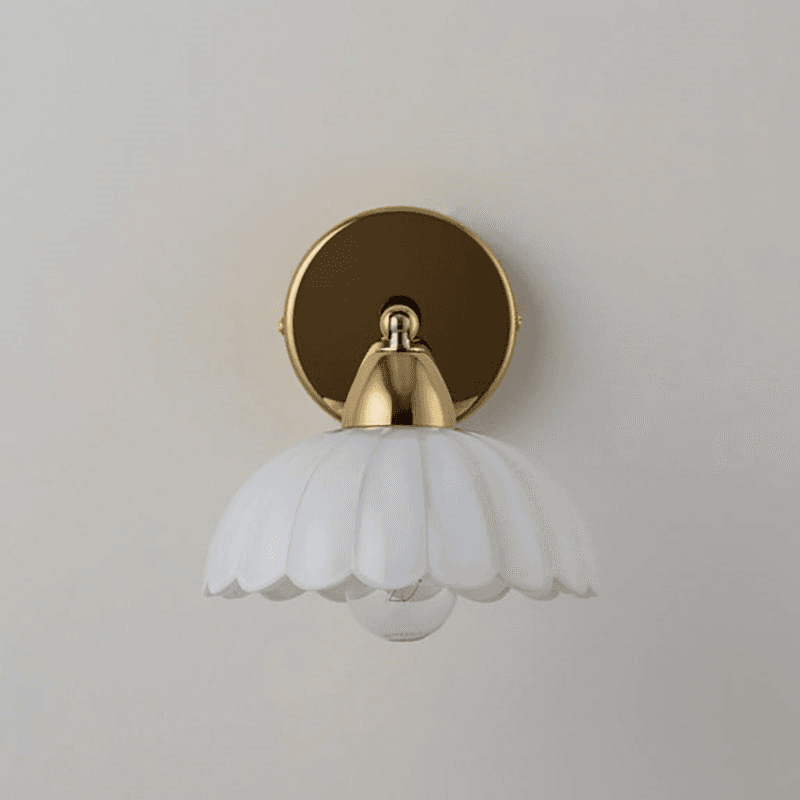 Flower Wall Light, Opal