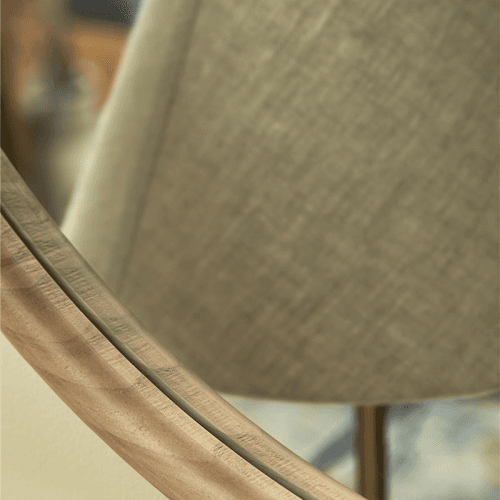 Image showing the Foxhill Mirror, D72cm, Natural product.