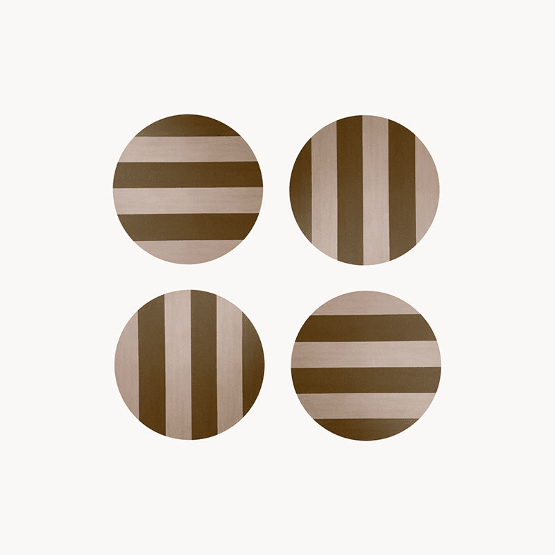 Stripe Set of 4 Coasters