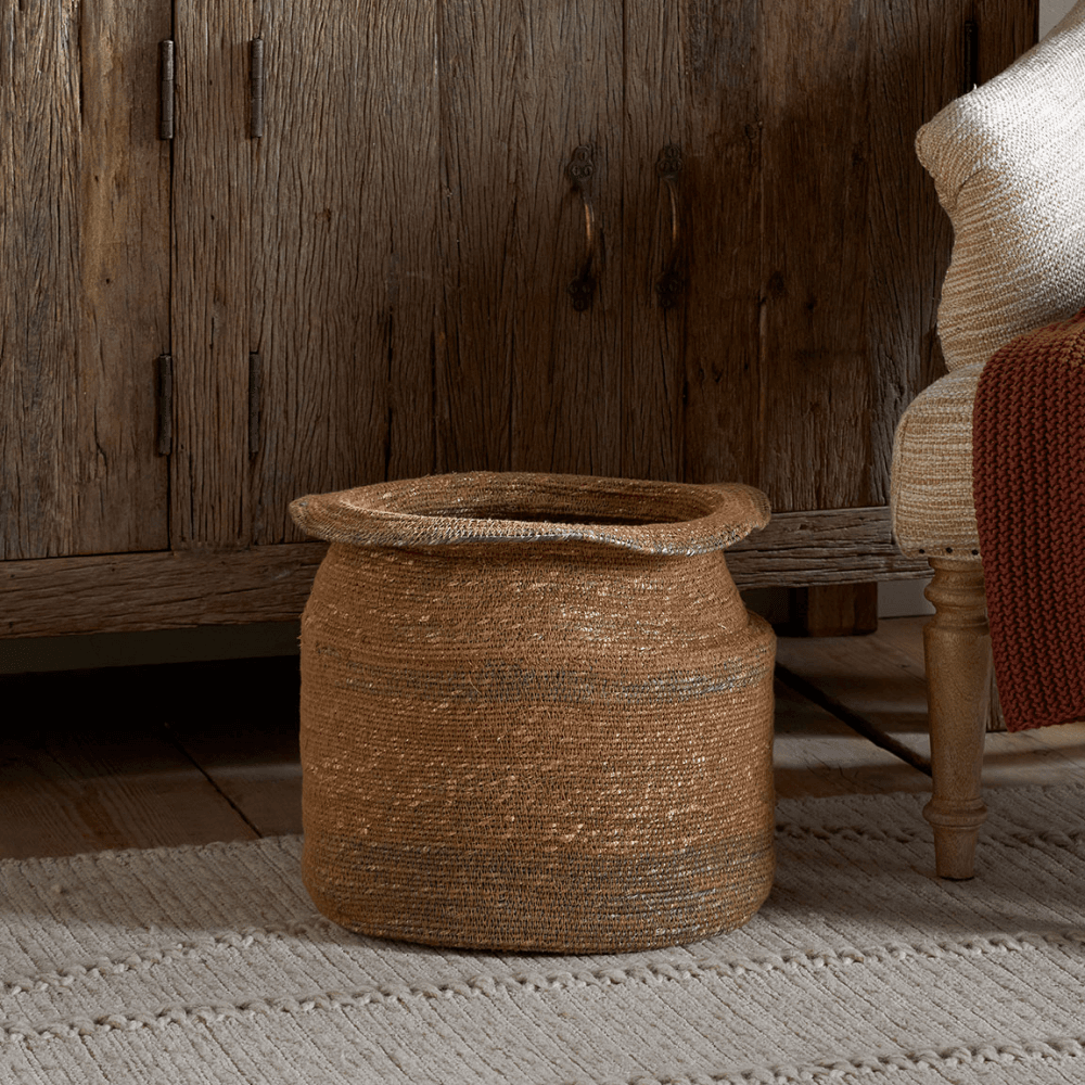 Rana Basket, Natural & Moss