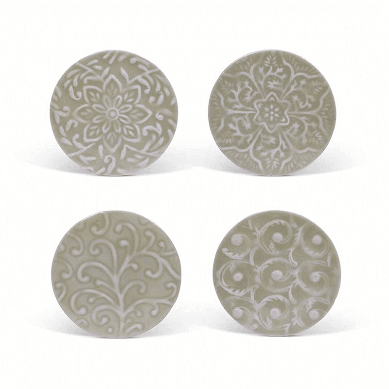Fiskardo Set of 4 Coasters, Clay