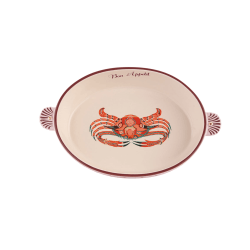 Image showing the Crab Oval Roaster, 31 x 20cm, Purple product.