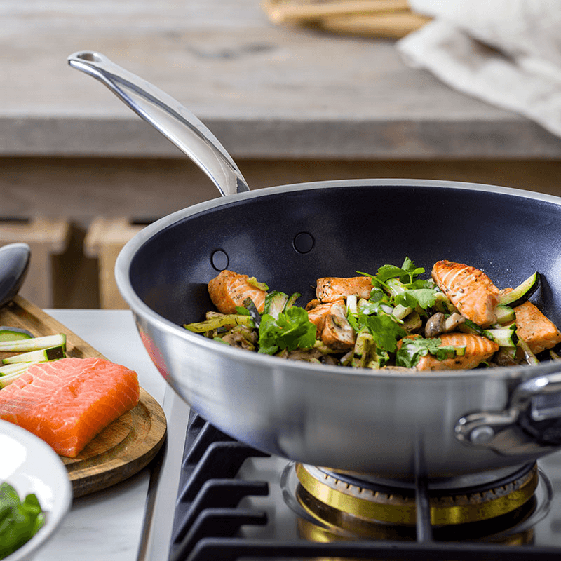 Premiere Non-Stick Wok, Stainless Steel