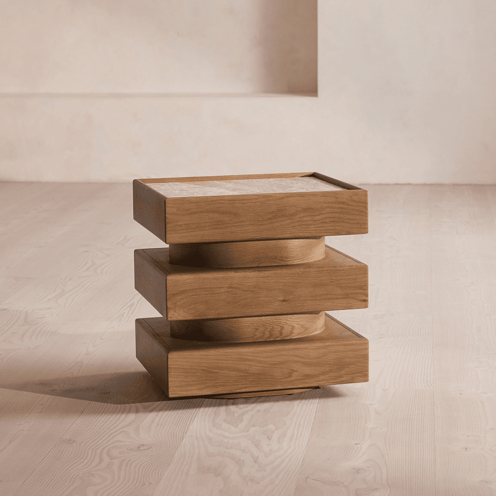 Flynn Side Table, Lacorado Marble