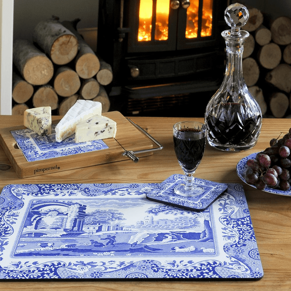 Blue Italian Set of 4 Placemats