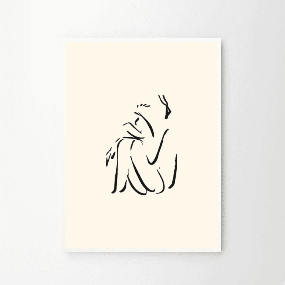 Calm - Lucrecia Rey Cara Art Print, Multi