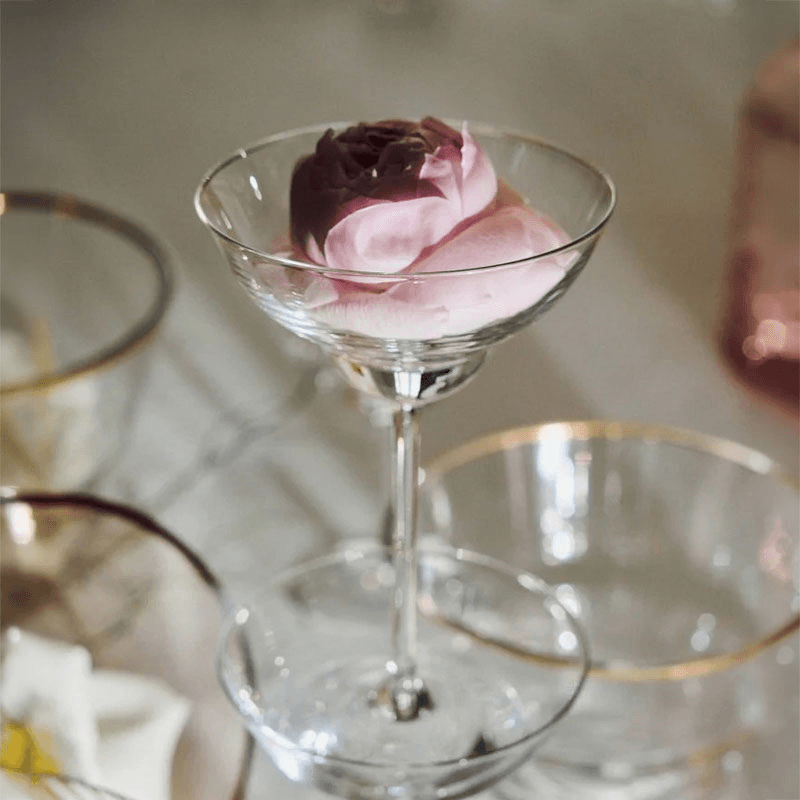 Shadows Set of 2 Cocktail Glasses, Cloudless Clear