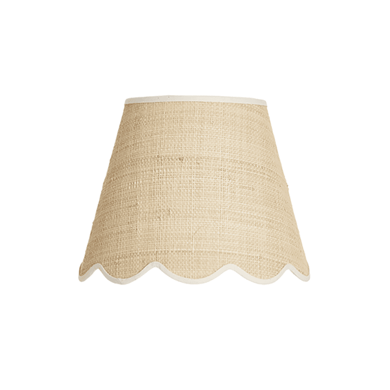 Raffia Scallop Lampshade