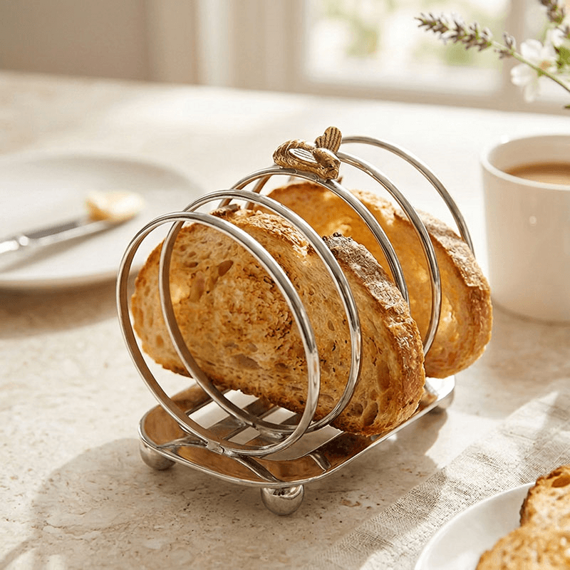 Bee Toast Rack, Silver & Gold
